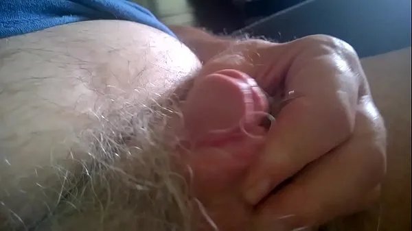 Big Old mans small limp cock pees in toilet but cannot jackoff total Videos