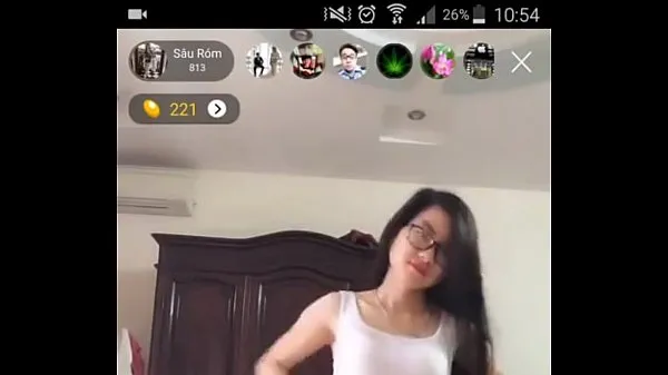 After two minutes, I bent down again to show my breasts once on bigo live Total Video yang besar