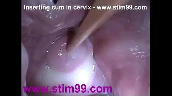 Store Insertion Semen Cum in Cervix Wide Stretching Pussy Speculum videoer totalt