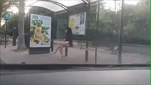 Big bitch at a bus stop total Videos