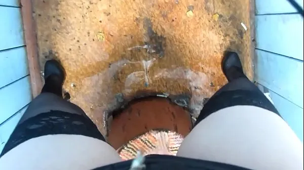 Büyük I like to piss in public places, amateur fetish compilation and a lot of urine toplam Video