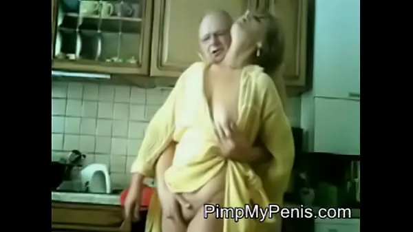 Big old couple having fun in cithen total Videos