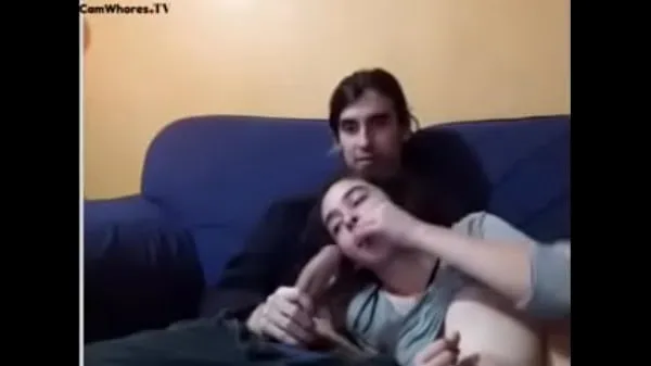 Duża Couple has sex on the sofa suma filmów