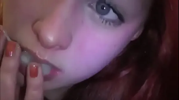 Big Married redhead playing with cum in her mouth total Videos