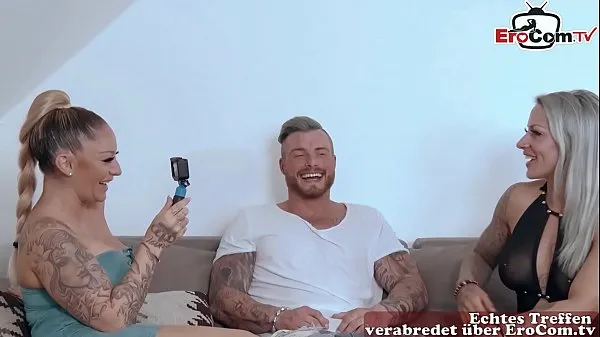 Velikih German port milf at anal threesome ffm with tattoo skupaj videoposnetkov