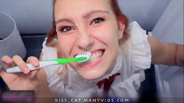 Összesen nagy I'm Sloppy Sucking with Face Fucking to get Cum for my Teeth videó