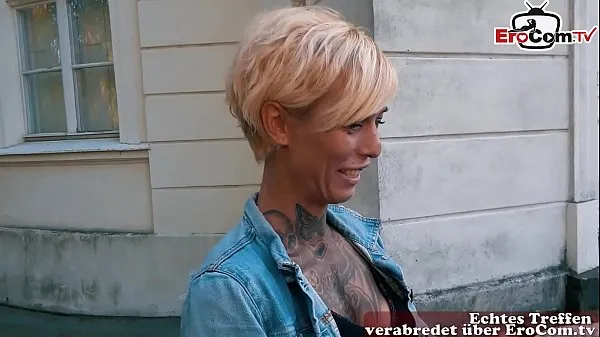 Big German blonde skinny tattoo Milf at EroCom Date Blinddate public pick up and POV fuck total Videos