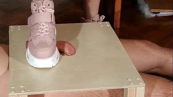 Big Domina cock stomping slave in pink boots (magyar alázás) pt1 HD total Videos
