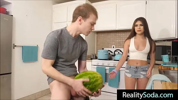 Big step Brother fucks stepsister instead of watermelon total Videos
