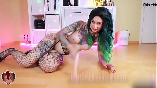 Tattoed Girl Ass Fuck Dildo and Anal Creampie in Sexy Stockings Jumlah Video yang besar