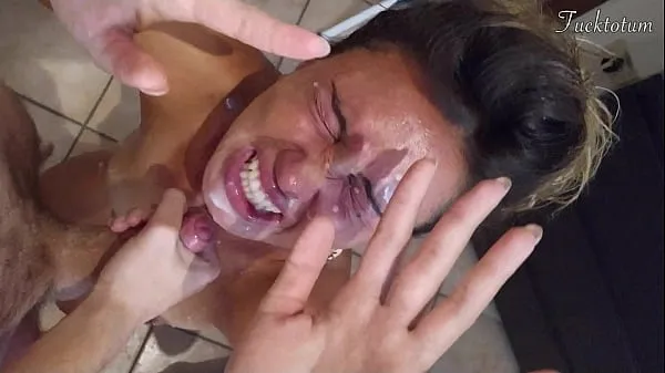 Big Girl orgasms multiple times and in all positions. (at 7.4, 22.4, 37.2). BLOWJOB FEET UP with epic huge facial as a REWARD - FRENCH audio total Videos