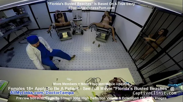 Floridas Busted Beaches" Asia Perez Little Mina & Ami Rogue Arrested & Get Strip Search & Gyno Exam By Doctor Tampa On Way To Florida Beach Jumlah Video yang besar
