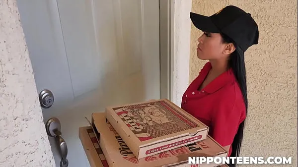 Big Two Guys Playing with Delivery Girl - Ember Snow total Videos