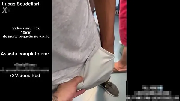 Μεγάλα Lucas Scudellari receiving a helping hand inside the train car (Complete in Red συνολικά βίντεο