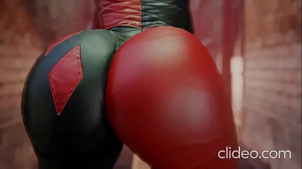 बड़े Harley Quinn shaking her bubble booty कुल वीडियो