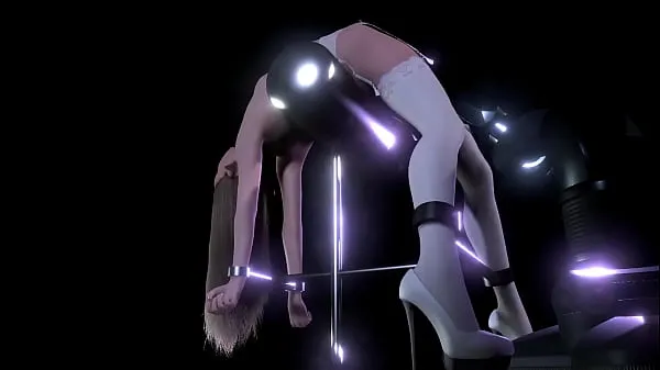 بڑے Blonde Girl on a BDSM Sex machine | 3D Porn کل ویڈیوز