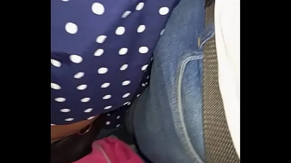 Big Harassed in the passenger bus van by a girl, brushes her back and arm with my bulge and penis total Videos