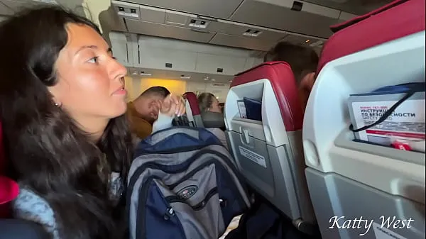 Big Risky extreme public blowjob on Plane total Videos